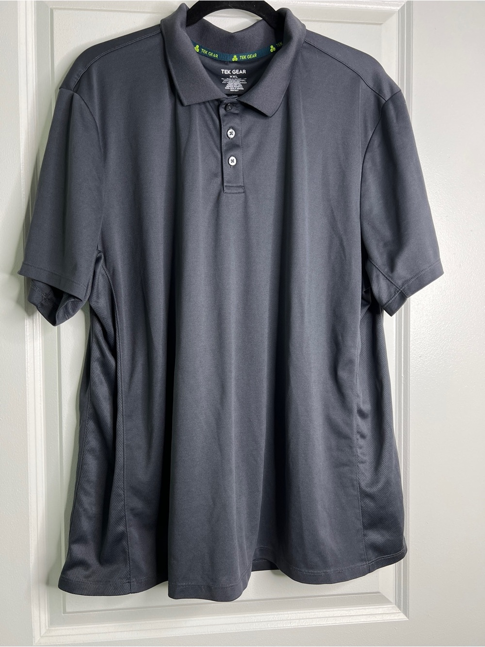 Tek Gear Mens XXL Performance Shirt Dark Blue Moisture Wicking Training Gym Top